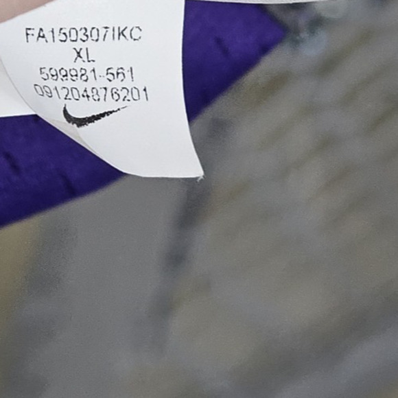 NIKE On Field MN Vikings Teddy Bridgewater #5 NFL Players Jersey Purple Size XL - Picture 9 of 11